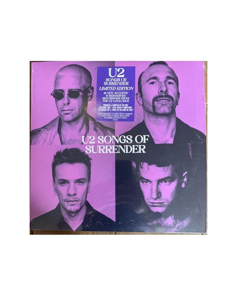 U2 Songs of Surrender (2LP/Purple Marble Splatter) Vinyl Record $28.75 Vinyl