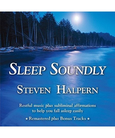 Steven Halpern SLEEP SOUNDLY: RESTFUL MUSIC PLUS SUBLIMINAL CD $6.90 CD