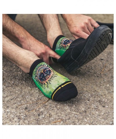 Sublime Sun Logo No Show Socks - Green $5.33 Footware