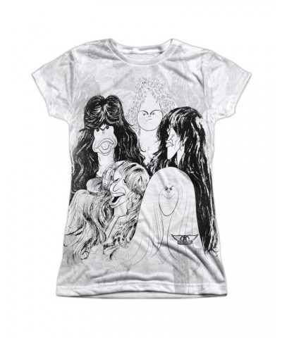 Aerosmith Junior's T Shirt | LINES Sublimated Tee $7.77 Shirts