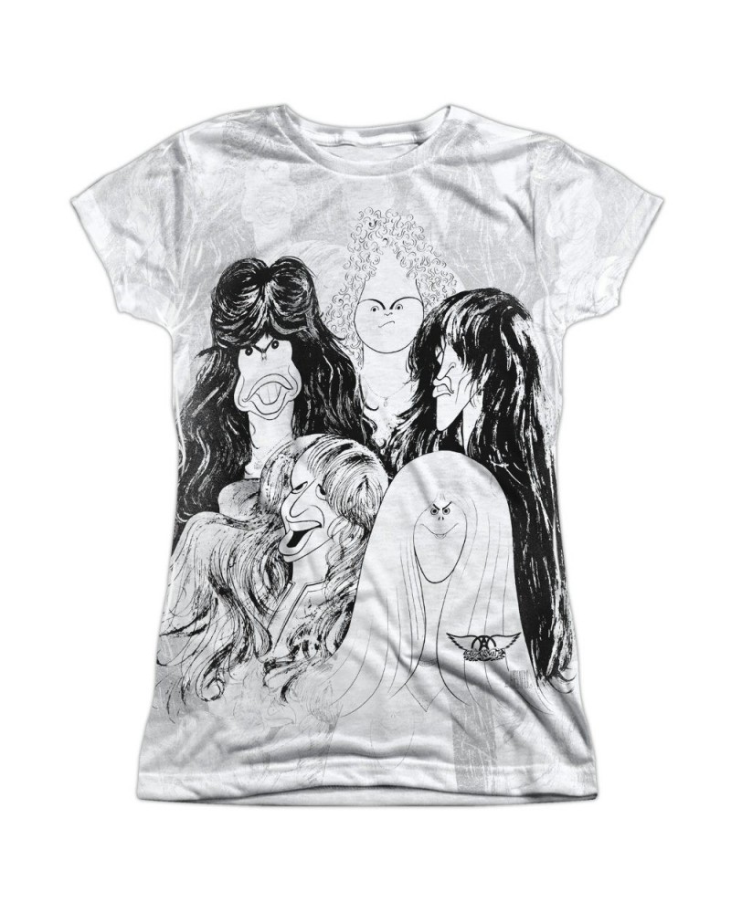 Aerosmith Junior's T Shirt | LINES Sublimated Tee $7.77 Shirts