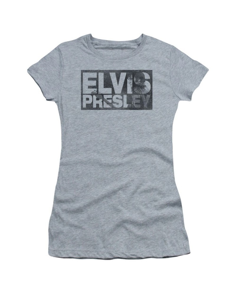 Elvis Presley Juniors Shirt | BLOCK LETTERS Juniors T Shirt $6.84 Shirts