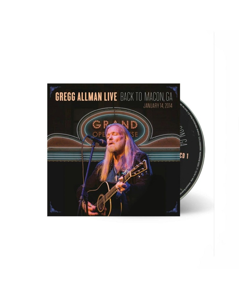 Gregg Allman LIVE: Back To Macon GA CD $5.18 CD