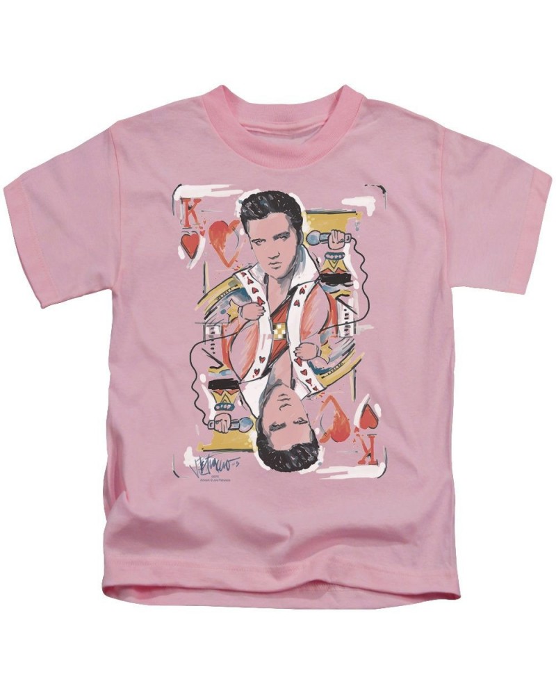 Elvis Presley Kids T Shirt | KING OF HEARTS Kids Tee $6.86 Kids