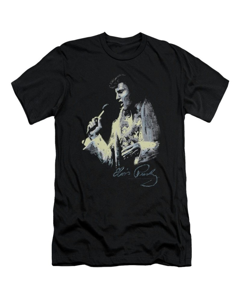 Elvis Presley Slim-Fit Shirt | PAINTED KING Slim-Fit Tee $7.92 Shirts