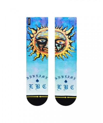 Sublime Sun Logo Socks - Blue $9.90 Footware