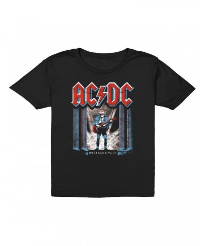 AC/DC Kids T-Shirt | Who Made Who Red White Blue Kids T-Shirt $10.48 Kids