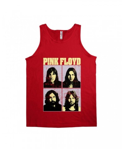 Pink Floyd Unisex Tank Top | Meddle Group Photo Pastel Image Distressed Shirt $8.98 Shirts