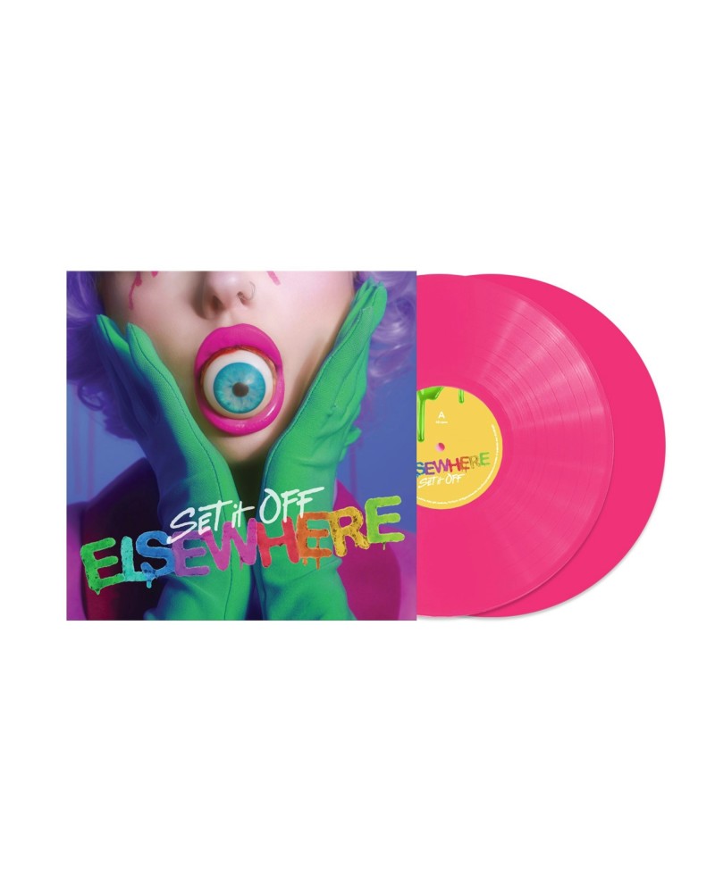 Set It Off ELSEWHERE (HOT PINK VINYL/2LP) Vinyl Record $14.10 Vinyl