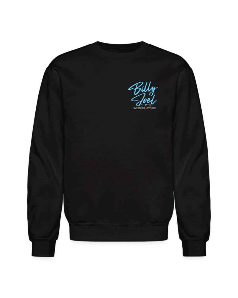 Billy Joel "1-27-23 Hollywood Set List" Black Crewneck Online Exclusive $32.25 Sweatshirts