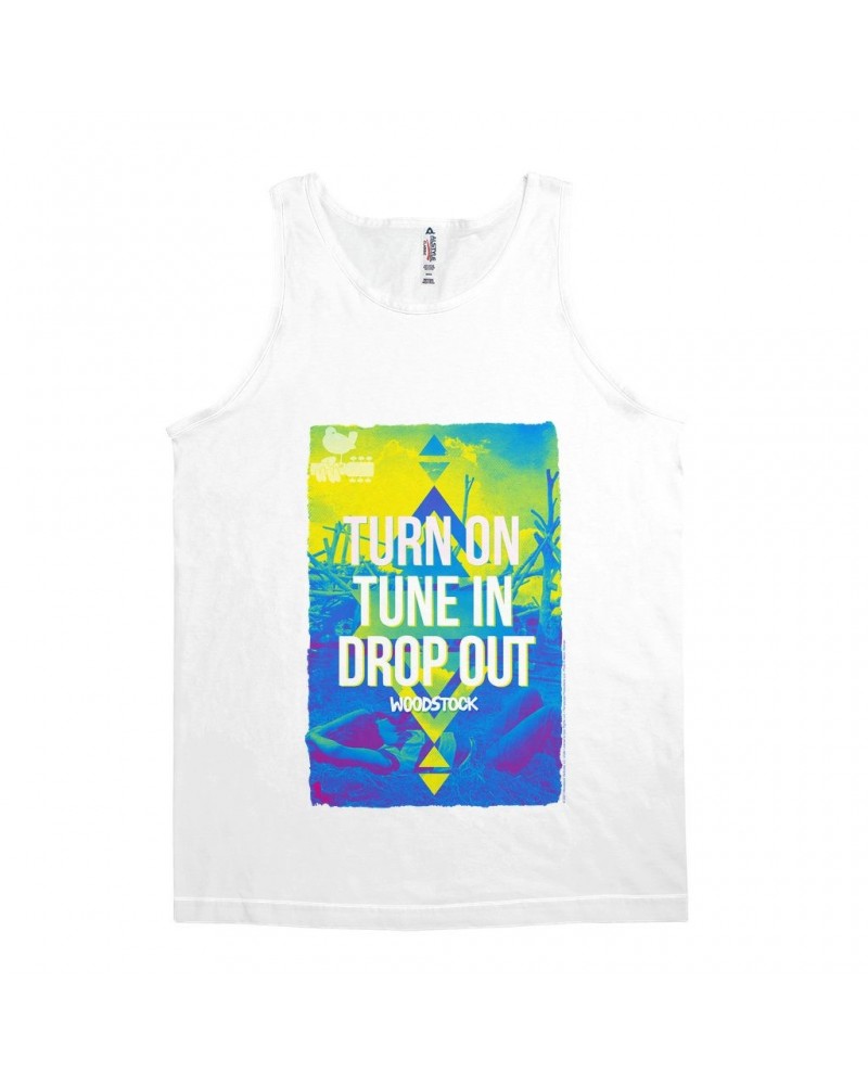 Woodstock Unisex Tank Top | Turn On Tune In Drop Out Design Shirt $7.98 Shirts