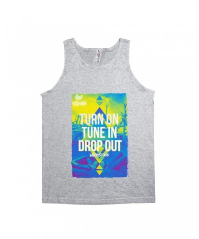 Woodstock Unisex Tank Top | Turn On Tune In Drop Out Design Shirt $7.98 Shirts