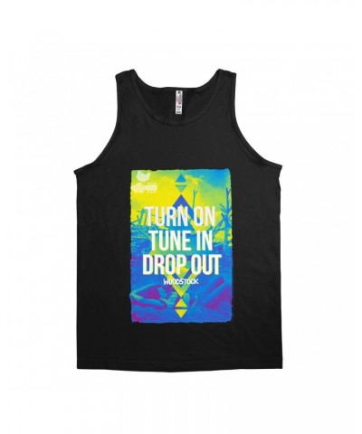 Woodstock Unisex Tank Top | Turn On Tune In Drop Out Design Shirt $7.98 Shirts