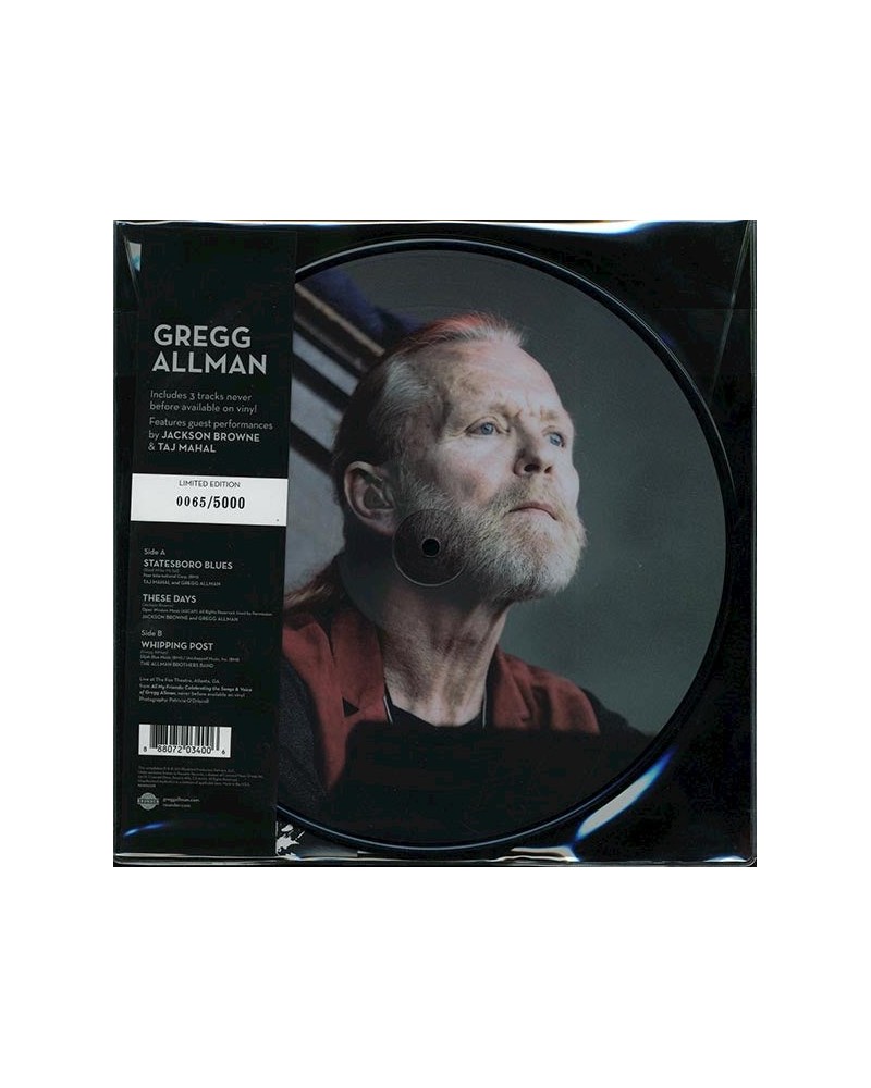 Gregg Allman LP - Live Picture Disc (numbered ltd.ed.) (10") (incl. mp3) (picture disc) (Vinyl) $17.74 Vinyl