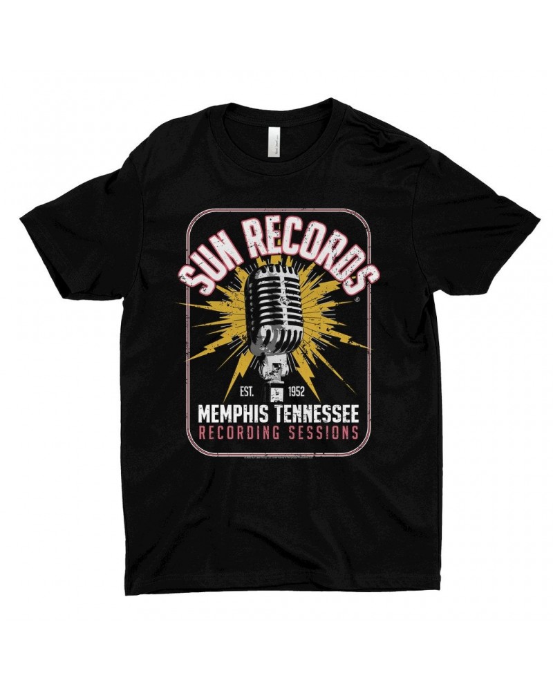 Sun Records T-Shirt | Memphis Tennessee Recording Sessions Shirt $11.48 Shirts