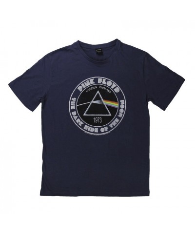 Pink Floyd Dark Side of The Moon Blue Circular Logo T-Shirt $6.30 Shirts