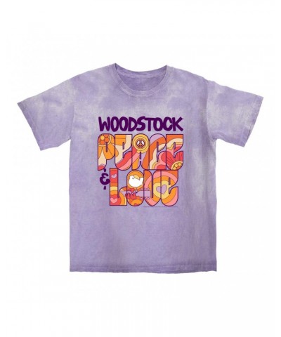 Woodstock T-shirt | Peace And Love Groovy Design Color Blast Shirt $11.68 Shirts