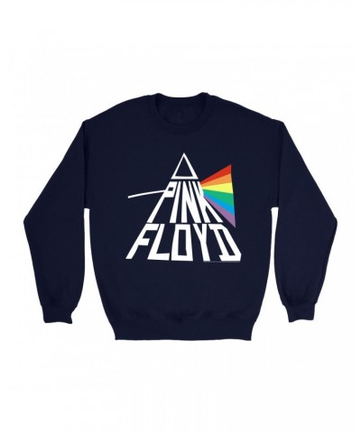 Pink Floyd Sweatshirt | Dark Side Of The Moon Modern Prism Sweatshirt $17.13 Sweatshirts