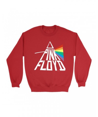 Pink Floyd Sweatshirt | Dark Side Of The Moon Modern Prism Sweatshirt $17.13 Sweatshirts