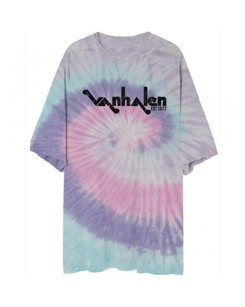 Van Halen Est 1972 Logo Tie Dye Tee $21.60 Shirts