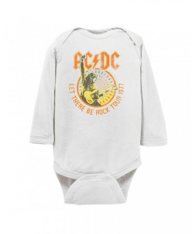 AC/DC Long Sleeve Bodysuit | Let There Be Rock Tour 1977 Bodysuit $12.72 Shirts