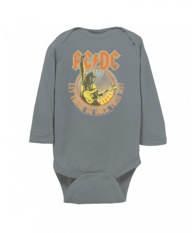 AC/DC Long Sleeve Bodysuit | Let There Be Rock Tour 1977 Bodysuit $12.72 Shirts