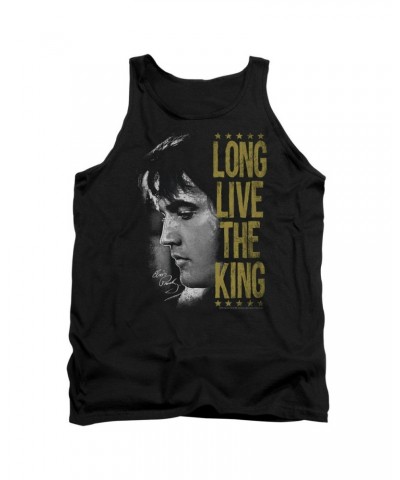 Elvis Presley Tank Top | LONG LIVE THE KING Sleeveless Shirt $7.92 Shirts