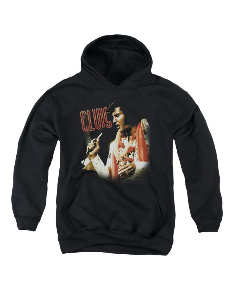 Elvis Presley Youth Hoodie | SOULFUL Pull-Over Sweatshirt $13.63 Sweatshirts