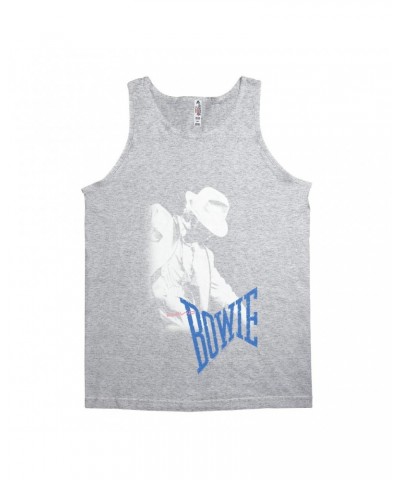 David Bowie Unisex Tank Top | Bowie 1983 Concert Stage Silhouette Shirt $9.23 Shirts