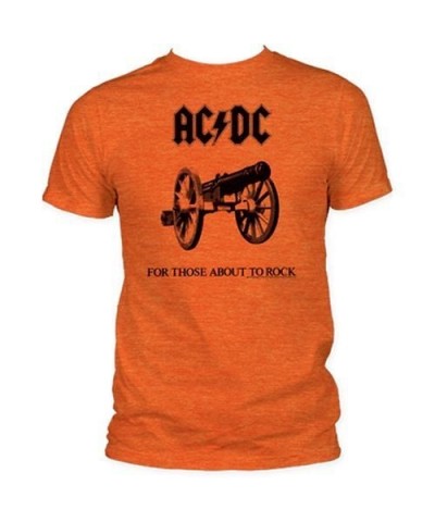 AC/DC For Those about To Rock Heather Orange T-shirt $4.65 Shirts