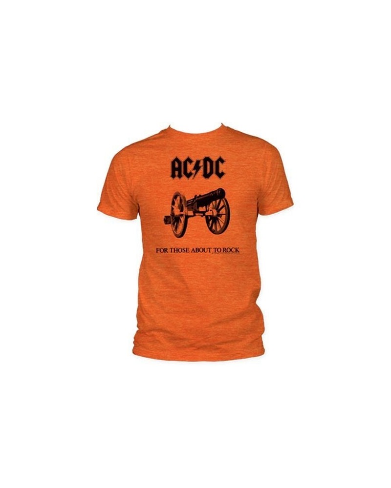 AC/DC For Those about To Rock Heather Orange T-shirt $4.65 Shirts