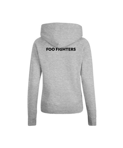 Foo Fighters Girls Hoodie - Equal Logo (Light Grey) $21.51 Sweatshirts