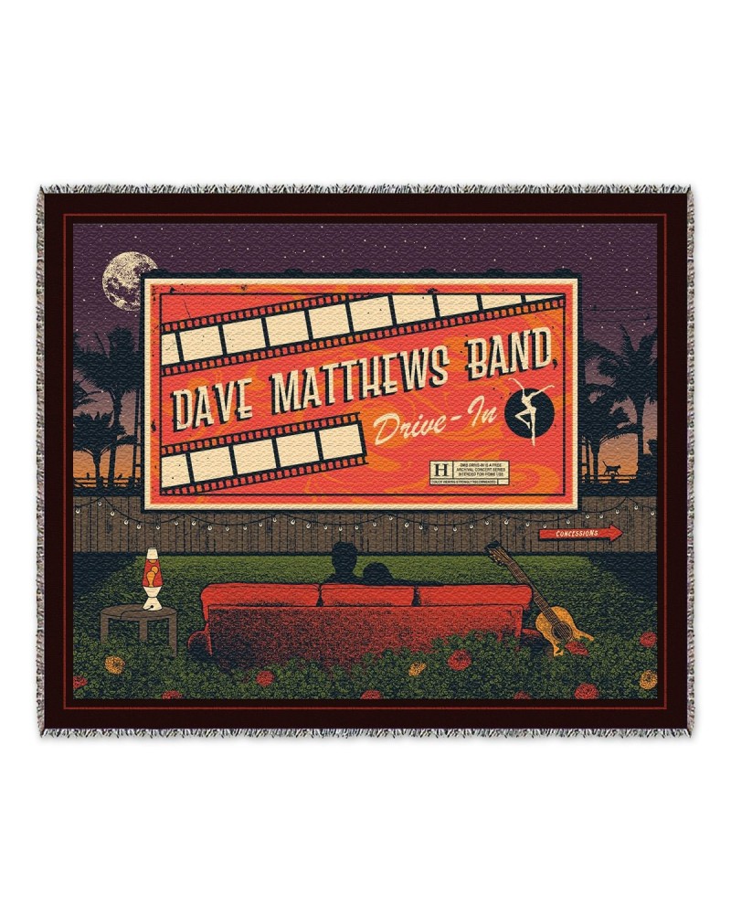 Dave Matthews Band Drive-In Throw Blanket $29.25 Blankets