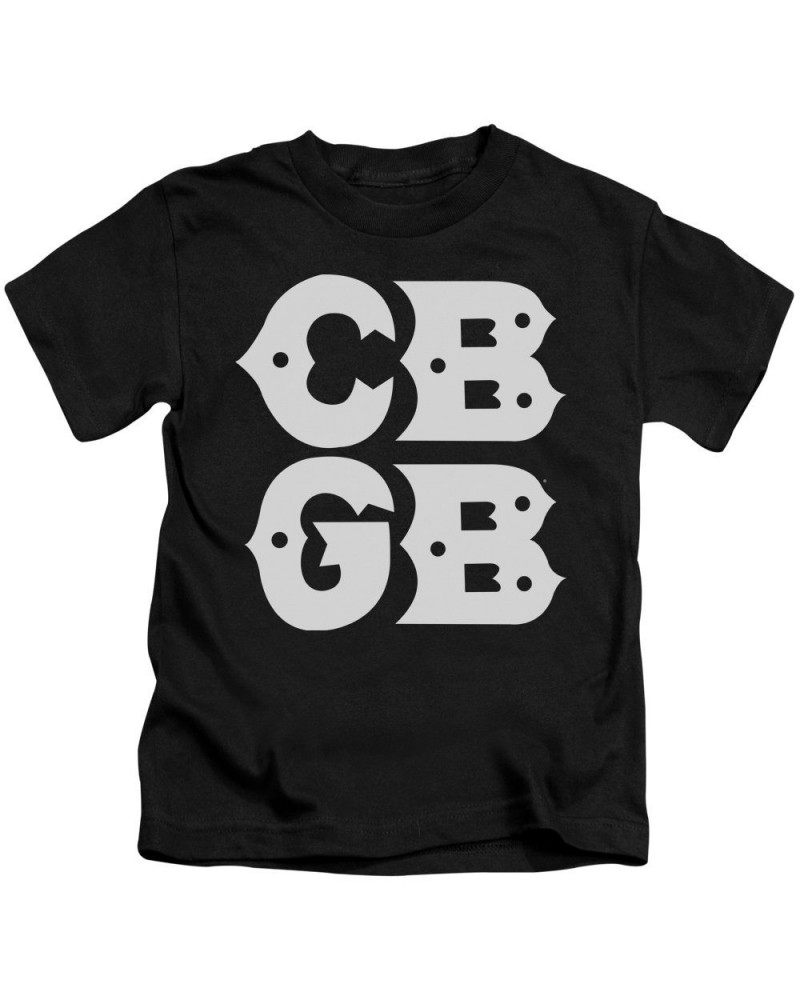 Cbgb Kids T Shirt | STACKED LOGO Kids Tee $6.45 Kids