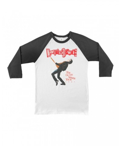 David Bowie 3/4 Sleeve Baseball Tee | The Glass Spider Tour Album Design Shirt $12.28 Shirts