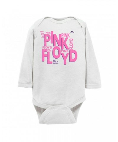 Pink Floyd Long Sleeve Baby Bodysuit | Stony Brook University Concert Flyer Design Bodysuit $10.12 Kids