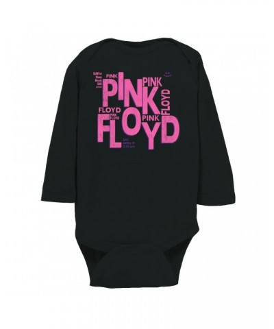 Pink Floyd Long Sleeve Baby Bodysuit | Stony Brook University Concert Flyer Design Bodysuit $10.12 Kids