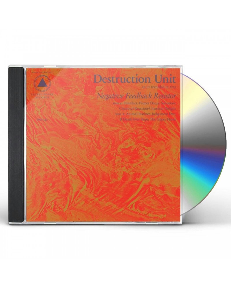 Destruction Unit NEGATIVE FEEDBACK RESISTOR CD $5.26 CD