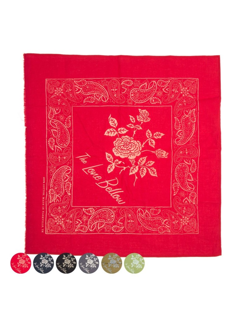 The Lone Bellow Rose Bandana $4.95 Accessories