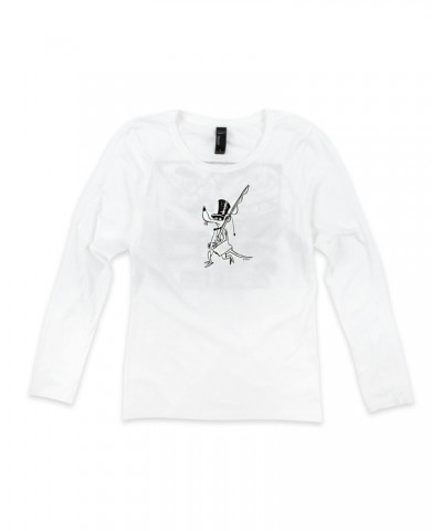 Phish Women's Pollock Junta Fee Longsleeve on White $12.40 Shirts