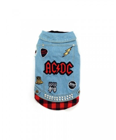 AC/DC Multi Logo Doggie Denim Jacket $19.89 Outerwear