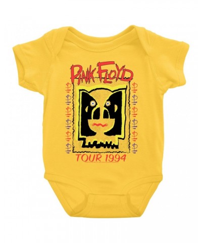 Pink Floyd Baby Short Sleeve Bodysuit | 1994 Concert Tour Division Bell Image Bodysuit $9.78 Kids