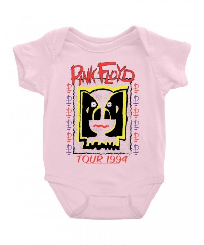 Pink Floyd Baby Short Sleeve Bodysuit | 1994 Concert Tour Division Bell Image Bodysuit $9.78 Kids