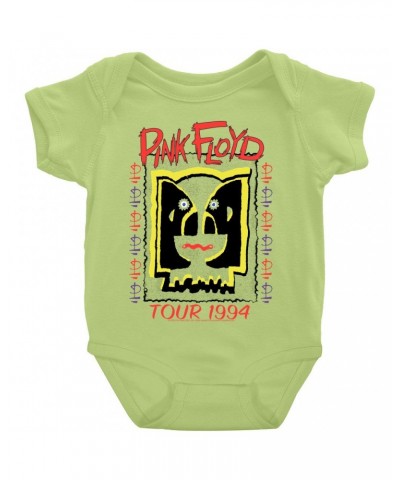 Pink Floyd Baby Short Sleeve Bodysuit | 1994 Concert Tour Division Bell Image Bodysuit $9.78 Kids