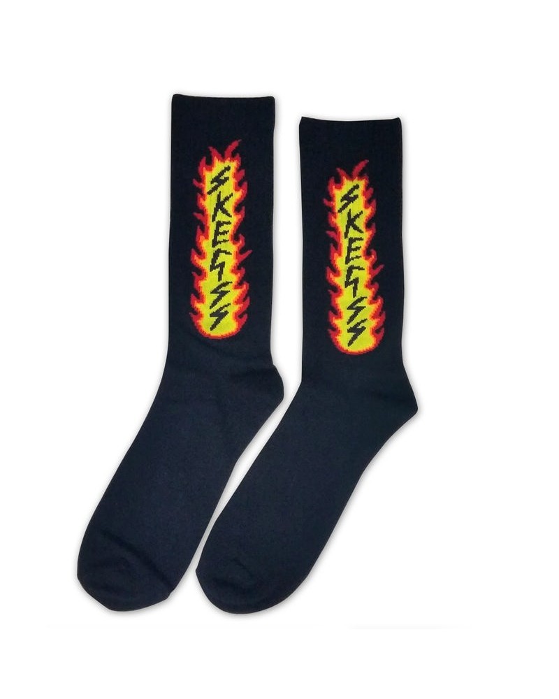 Skegss Black Flame Socks $4.65 Footware