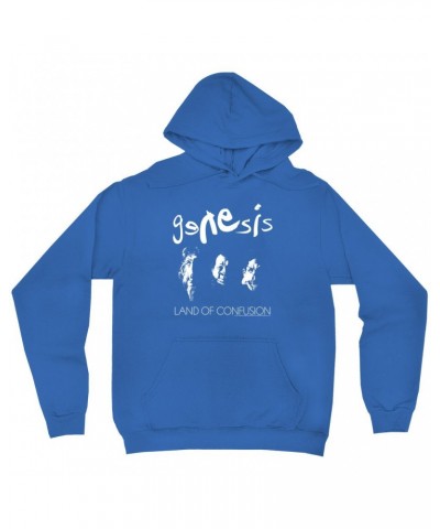 Genesis Hoodie | Land Of Confusion Album Image Hoodie $16.38 Sweatshirts