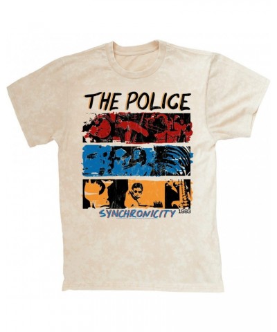 The Police T-shirt | 1983 Synchronicity Tour Distressed Mineral Wash Shirt $11.38 Shirts