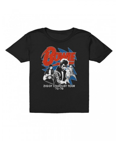 David Bowie Kids T-Shirt | Diamond Dogs Tour 1974 Distressed Kids T-Shirt $9.48 Kids