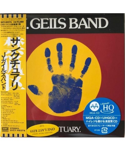 The J. Geils Band SANCTUARY (LIMITED) CD $12.00 CD