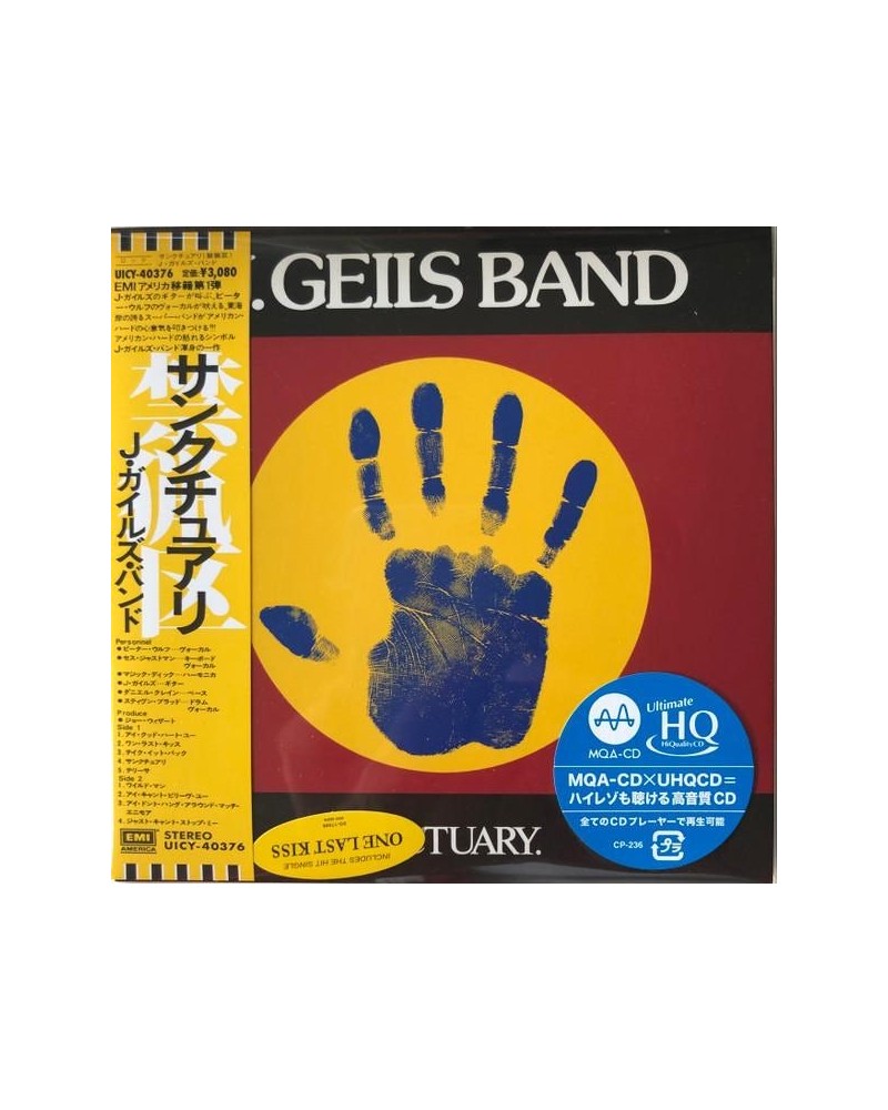 The J. Geils Band SANCTUARY (LIMITED) CD $12.00 CD